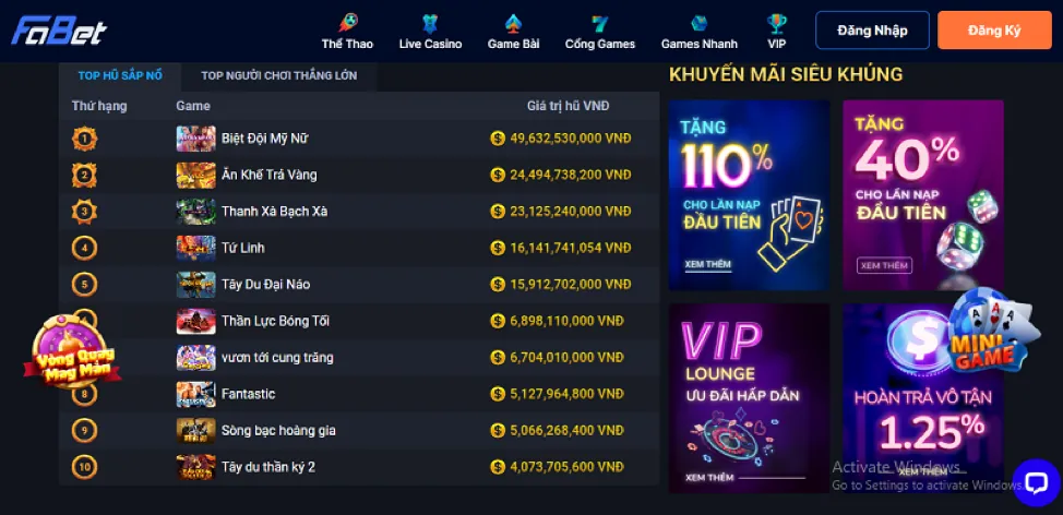 Giới thiệu nền tảng casino 98win58